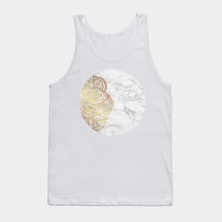 Mandala Gold Marble Tank Top